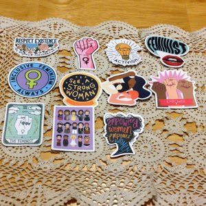 Feminist / women's rights Stickers for laptop, cellphone, crafts